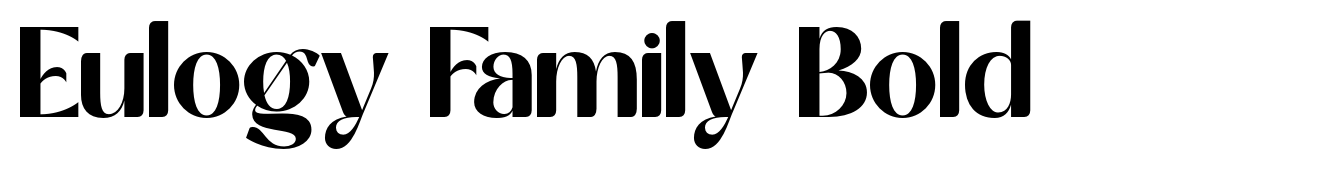 Eulogy Family Bold